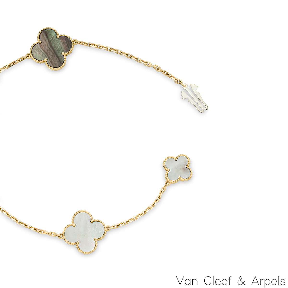 Van Cleef & Arpels Yellow Gold Lucky Alhambra 12 Motif Long Necklace VCARD80100